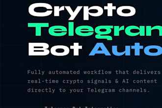 build a crypto telegram bot automation workflow using n8n and ai