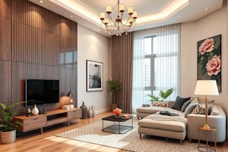 do interior design for bedroom and living room