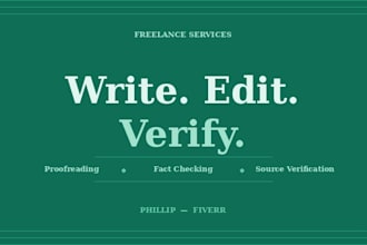 proofread, fact check, and write content for you