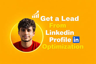 do  linkedin profile optimization, manage and create profile