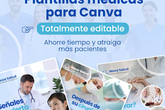 design editable canva templates for clinics