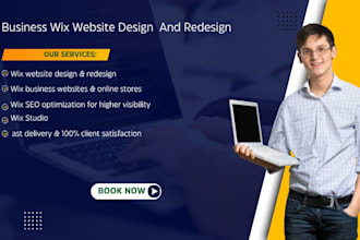 design wix website, redesign wix website and wix online store
