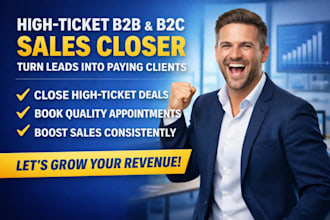 sales closer sales agent expert sales representative sales lead to close deal