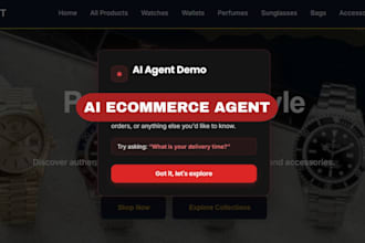 build ai ecommerce agents with chatbot and product recommendations