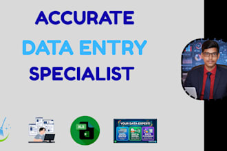do urgent data entry, cleaning and formatting and pdf to excel