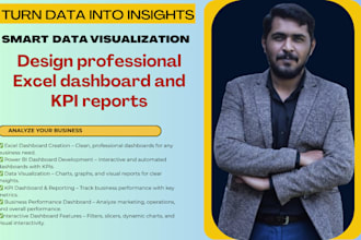 create excel dashboard and data visualization