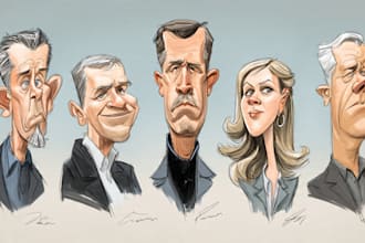draw caricatures from photos