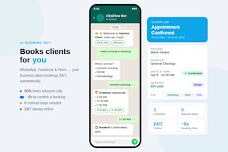 create an ai chatbot that books appointments