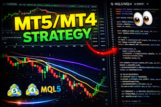develop mt4, mt5 indicator or expert advisor metatrader in mql4, mql5