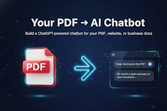 build a chatgpt powered chatbot for your PDF, website, or business docs