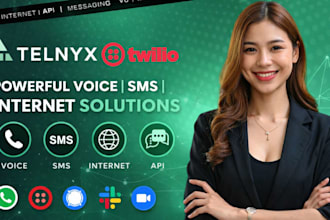 setup telnyx twilio vonage account for bulk sms did number sip trunk