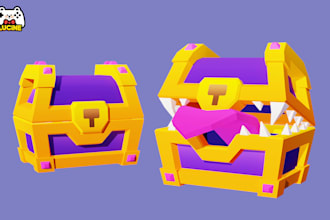 create lowpoly 3d game assets in a cartoon style