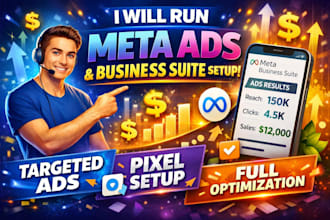 run facebook ads campaign, instagram ads, meta ads marketing expert manager
