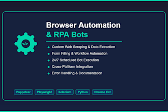 build custom browser automation and rpa bots
