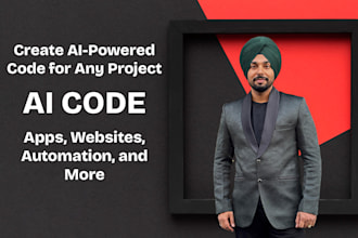create ai powered code for any project