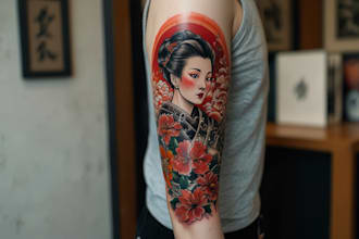 create super artistic tattoo designs in japanese style