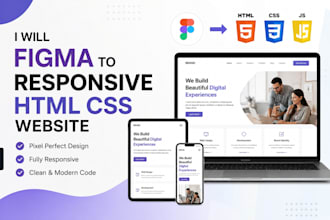 figma to responsive HTML CSS website