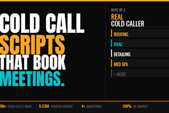 write a cold call script with objection handlers voicemail and appointment close