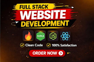 react js, node js developer and full stack responsive website