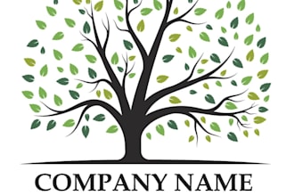 create graceful and fantastic tree service logo design