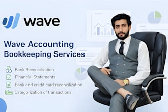 do bookkeeping in wave accounting, bank reconciliation and financial statements