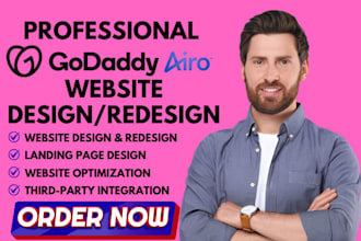 design or redesign godaddy website godaddy airo website ionos wix studio web com