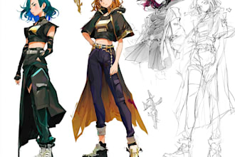 design a concept art character or object