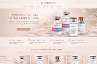fda compliant peptide website peptide shopify store research peptide marketing