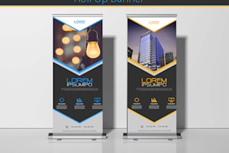 design professional roll up banner and retractable banner, outdoor banner design