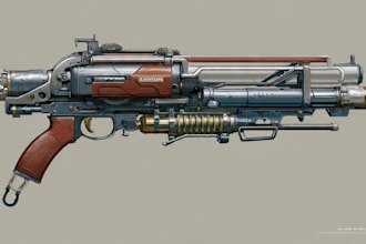 create weapon concept art for you