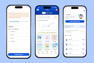 design mvp or end to end android and ios application UI