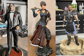 3d print and paint miniature action figure warhammer custom 3d printed aos