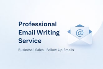 write professional business and sales emails