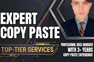 do copy paste work professionally