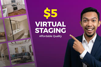 do virtual staging and renovation for 5 bucks