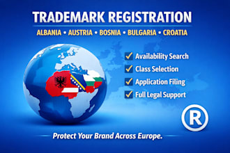 register your trademark in albania, austria, bosnia, bulgaria, croatia