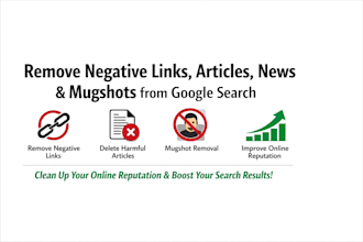 remove negative links articles news and delete mugshots cases from google search
