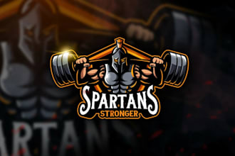 do fantastic high quality spartan, wrestling logo