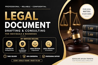 draft contracts, agreements, ndas, and legal notices