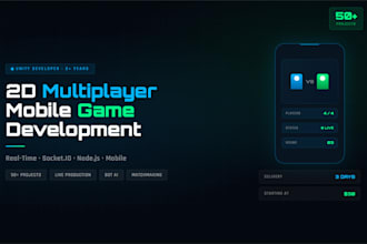 develop real time multiplayer 2d mobile game using unity and socket io