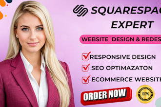 create a custom squarespace website design or redesign squarespace website