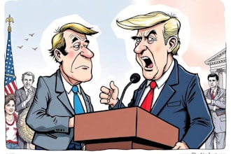 do digital political cartoon for political cartoon