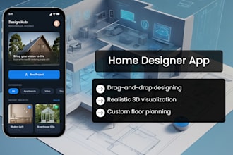 a custom home design app like planner 5d and room planner