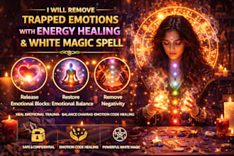 remove trapped emotions with emotion code energy healing and white magic spell
