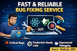 fix your java, react, vuejs, nodejs or API bug fast