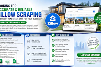 do perfect zillow scraping for real estate
