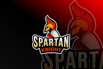 do awesome attractive spartan, wrestling logo