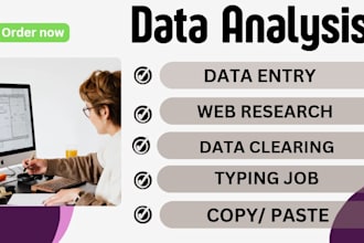 do data entry, web research, excel, admin wo,email, copy paste,data clearing