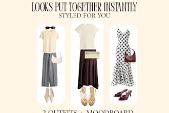 create outfit ideas and styling moodboards for you