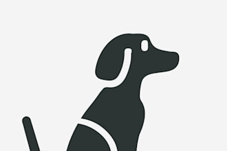 design a professional modern dog logo